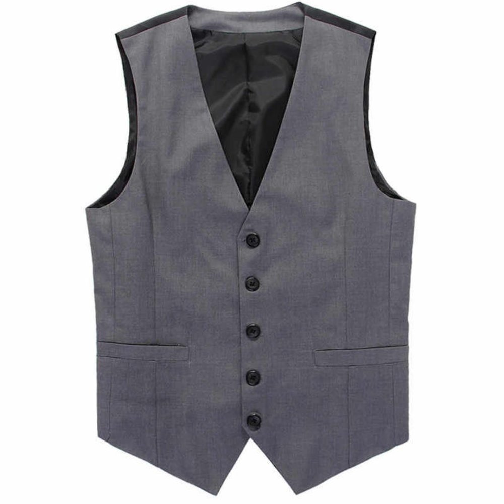 Slim Fit Vest - Grey